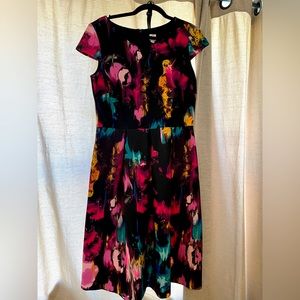 Sangria ModCloth Watercolor Dress - Size 8